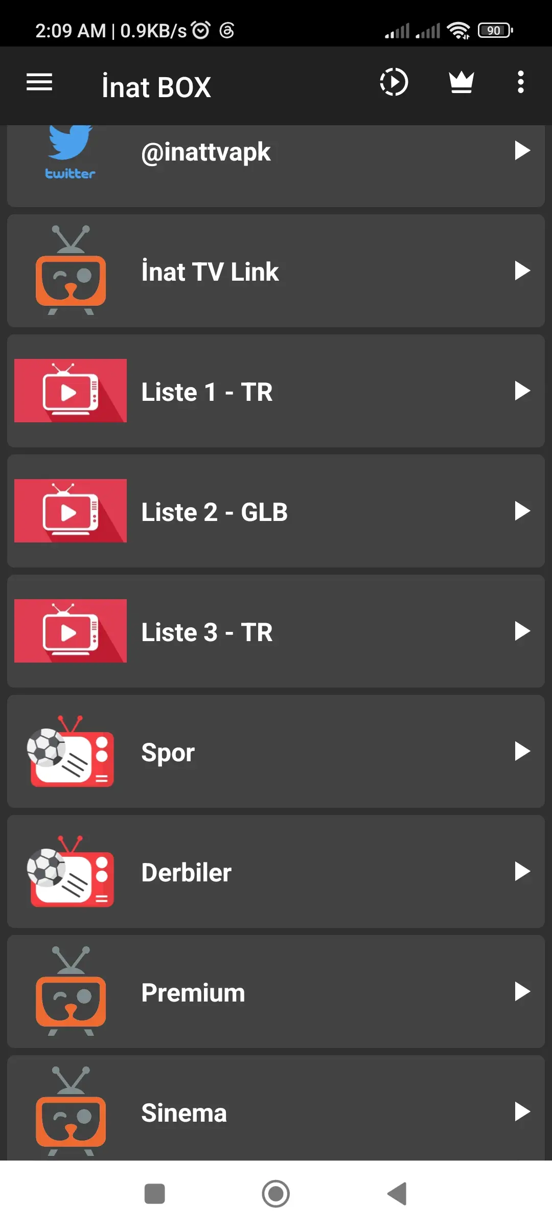Inat Box uygulama ekran görüntüsü 1