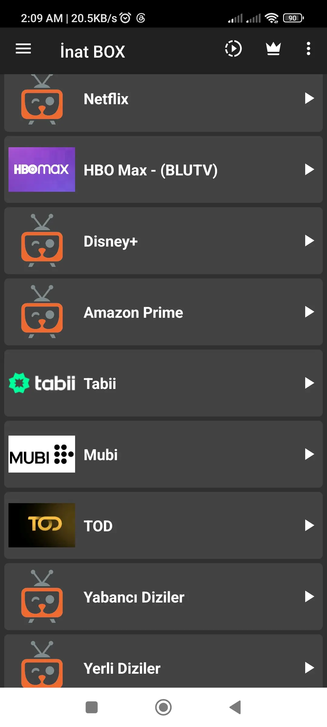 Inat Box uygulama ekran görüntüsü 2