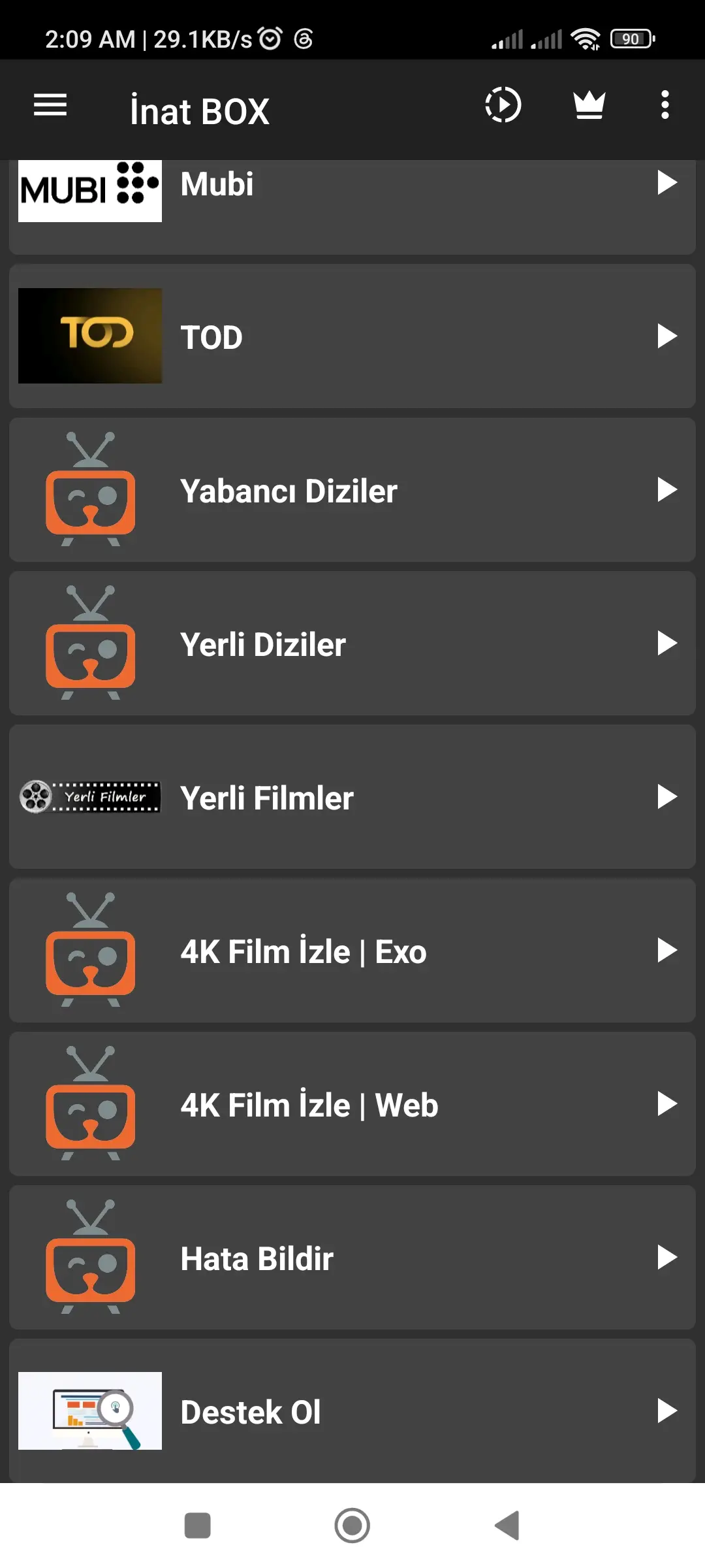 Inat Box uygulama ekran görüntüsü 3