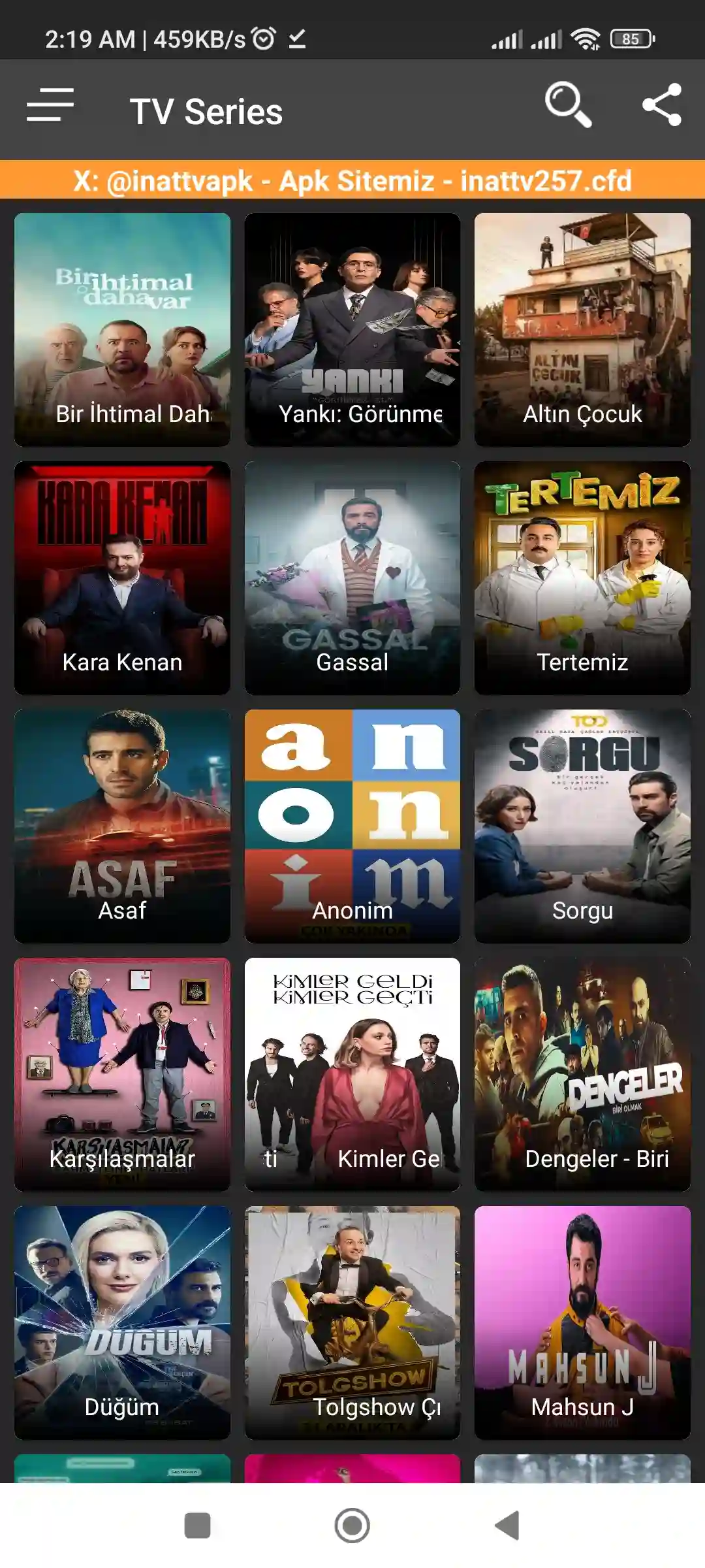 Inat TV uygulama ekran görüntüsü 3